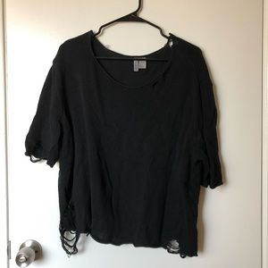 H&M Divided Distressed Knit Top